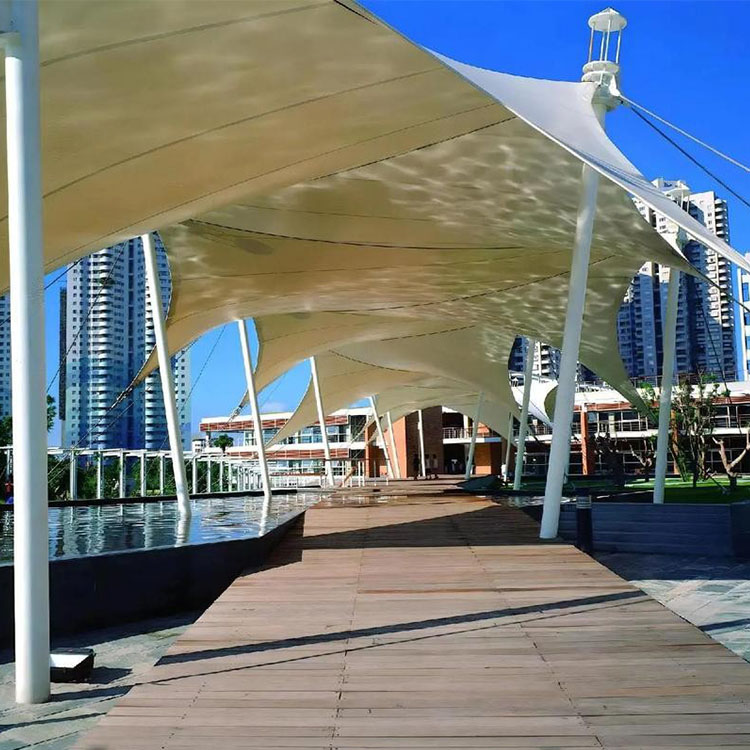 朝阳膜结构景观棚