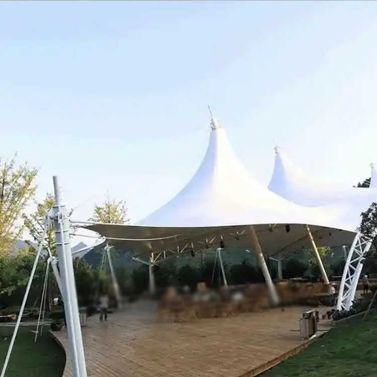 朝阳膜结构景观棚