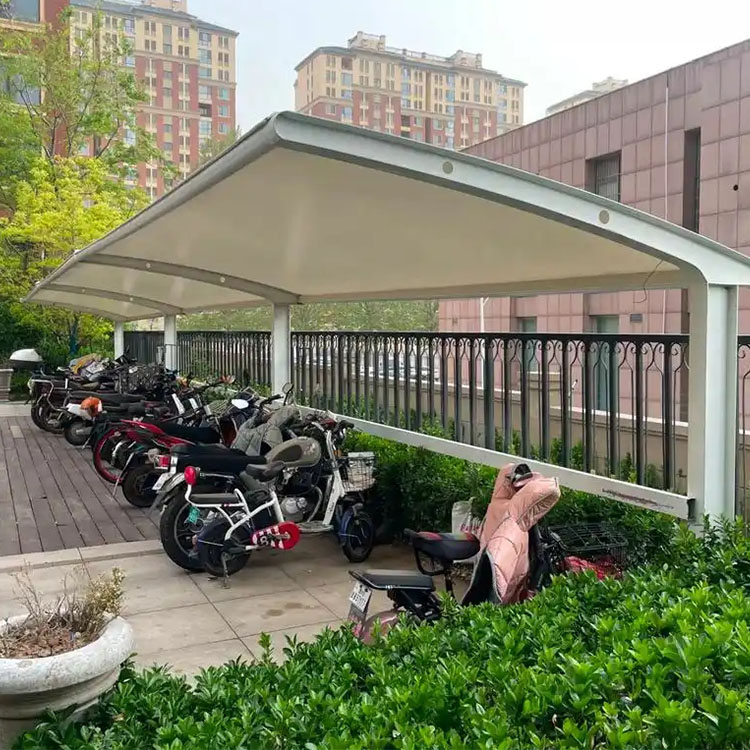 朝阳膜结构电动车棚